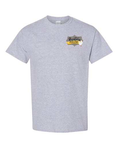 Variant Image for 5000 - Gildan® Heavy Cotton™ 100% Cotton T-Shirt - Rushtown - D - Background - Website Rushtown Poultry