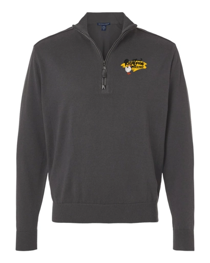 Variant Image for DG446 - Devon & Jones Men's New Classics Quarter-Zip Sweater - Rushtown - E - NB W/Swoop - Website Rushtown Poultry